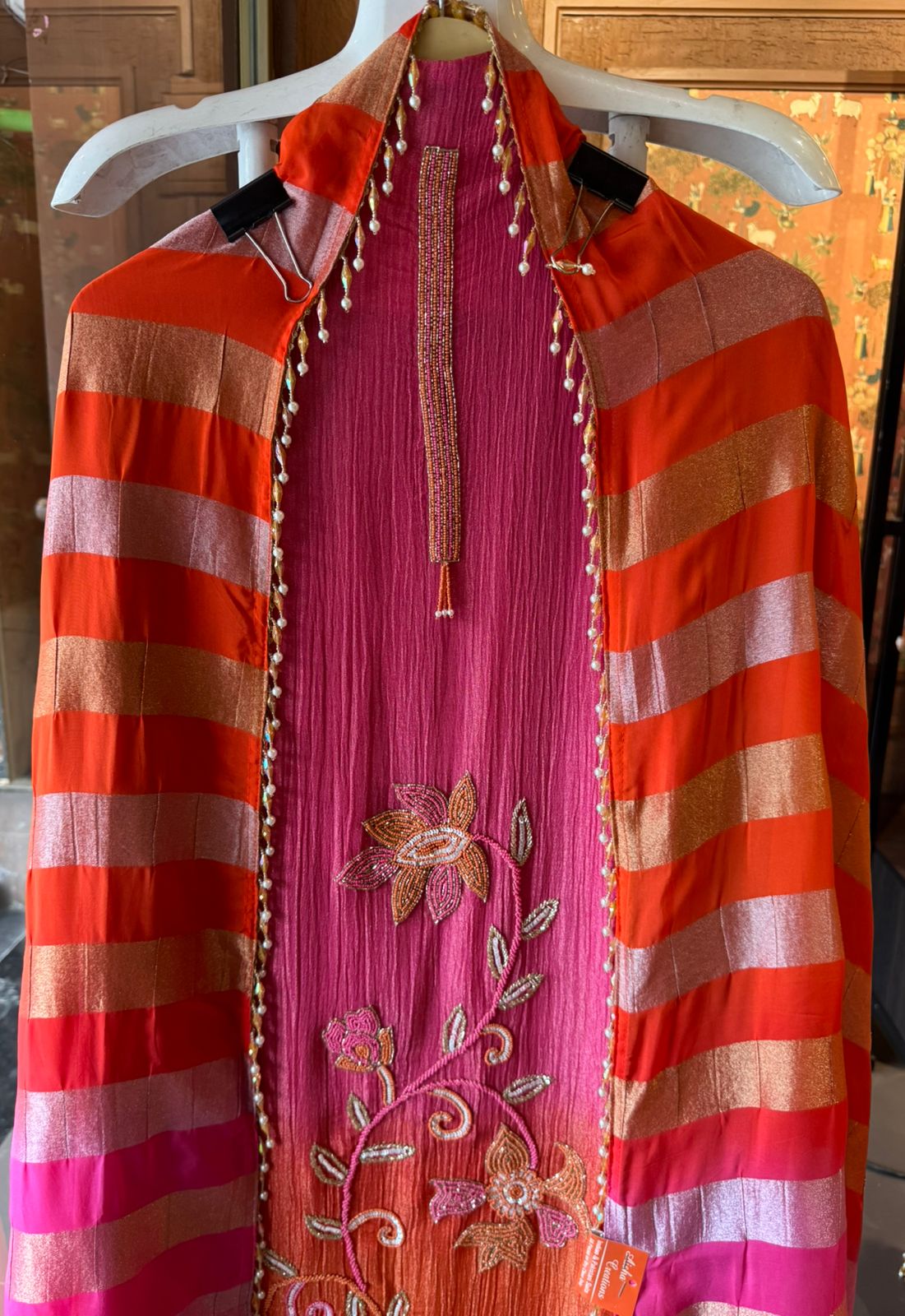 Tissue fabric Unstitched shirt